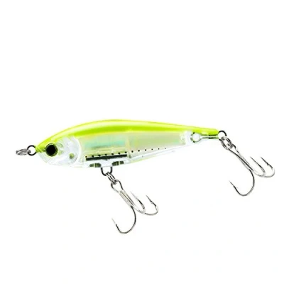 Abbildung von Yo Zuri Chartreuse 3D Inshore Twitchbait, langsam sinkend, 90 mm