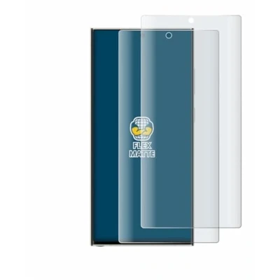 Abbildung von BROTECT Full Cover Schutzfolie Matt für Samsung Galaxy S23 Ultra (2 Stück) Screen Displayschutz Folie, 3D Curved, Anti Reflex