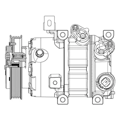 Abbildung von Kompressor, Klimaanlage MAHLE ORIGINAL ACP 638 000P
