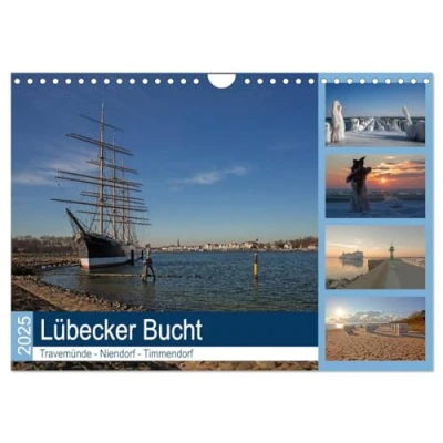 Abbildung von Lübecker Bucht Travemünde Niendorf Timmendorf (Wandkalender 2025 DIN A4 quer), CALVENDO Monatskalender