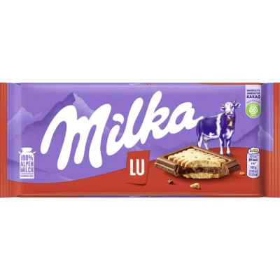 Abbildung von Milka LU Kekse 1 x 87g I Alpenmilch Schokolade mit Mini Keksen aus 100% Tafelschokolade
