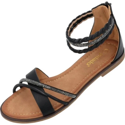 Abbildung von Palado Chritina Riemensandalette, Damen, Größe: 37, Schwarz Schuhe