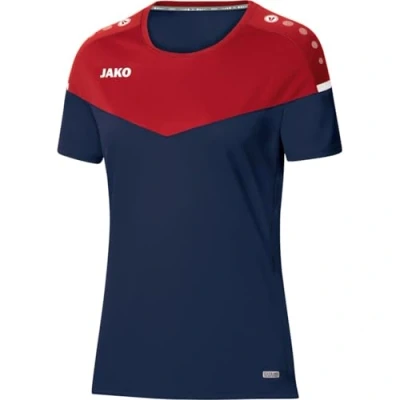 Abbildung von JAKO Damen T shirt Champ 2.0, marine/chili rot, 36, 6120