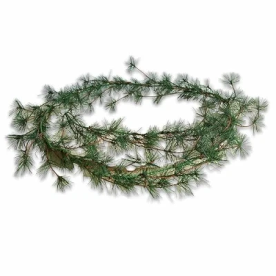 Abbildung von Loberon Girlande 2er Set Bohicon, echt wirkende Tannennadeln, Festdekoration, Weihnachtsdekoration, Weihnachten, Eisen, PVC, grün