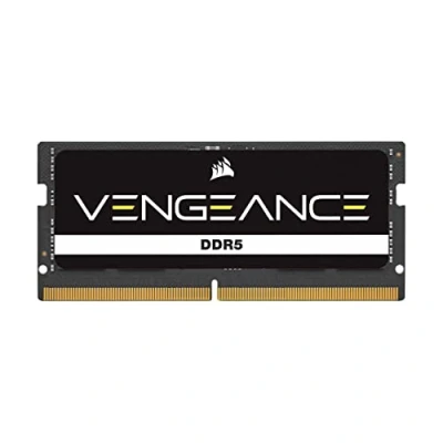 Abbildung von CORSAIR Vengeance DDR5 SODIMM 16GB (1x16GB) 5200MHz C44 Kompatibel Mit Fast Allen Intel Und AMD Systemen, Einfache Installation, Schnellere Ladezeiten, XMP 3.0 Schwarz (CMSX16GX5M1A5200C44)