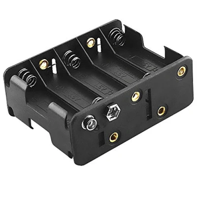 Abbildung von BestPlug Batterien Halter für 10x 1.5 V Mignon AA Batterien, Schwarz