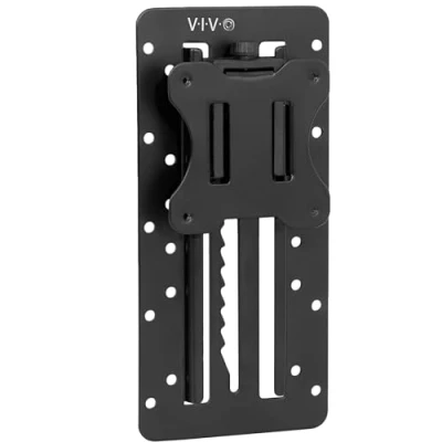 Abbildung von VIVO höhenverstellbarer VESA Adapter für 13 bis 27 Zoll Monitor (33 68,6 cm), Zubehör Halterungsset individuellen Bildschirm, Schwarz, Stand VAD3
