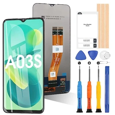 Abbildung von für Samsung Galaxy A03s A037A A037W A037G LCD Display Touchscreen Digitizer Glas Montage mit Werkzeugen (162mm, nicht geeignet A037U A037F A037M und A03)