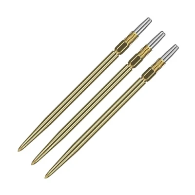 Abbildung von Target Darts Swiss Points, Smooth Point Dartspitzen (3er Pack Spitzen) 26MM, Gold Change Dartspitzen, Profi Dart Zubehör