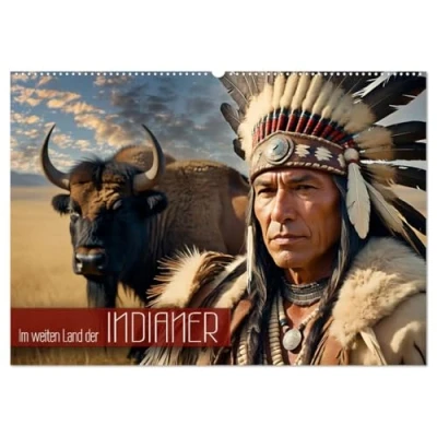 Abbildung von Im weiten Land der Indianer (Wandkalender 2025 DIN A2 quer), CALVENDO Monatskalender