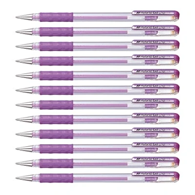 Abbildung von Pentel Tintenroller mit Geltinte, 0,8 mm Lot de 12 Violet métallisé
