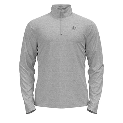 Abbildung von Odlo Herren Langarm Shirt mit halben Reißverschluss BERRA, grey melange, S