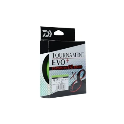 Abbildung von Daiwa Tournament X8 Evo+ Superslim UL Geflechtsschnur PE 0.5 (135m) Geflochtene Schnur