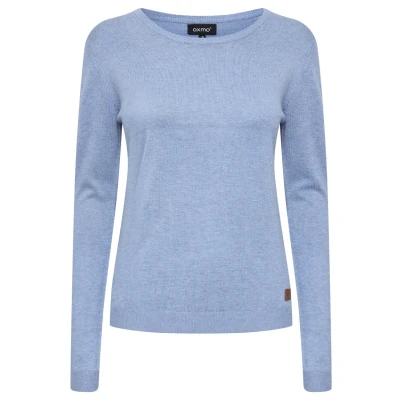 Abbildung von Oxmo Oxedda Strickpullover, Damen, Größe: Large, Stonewash melange