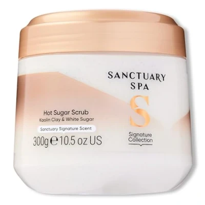 Abbildung von Sanctuary Spa Hot Sugar Scrub Ohne Mineralöl Tierversuchsfrei und veganes Zucker Körperpeeling, 300 ml