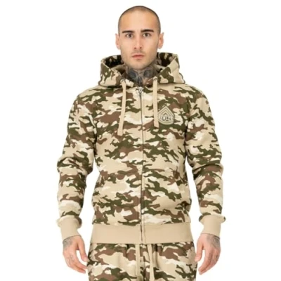 Abbildung von Benlee MIT Kapuzen Normale Passform Sweatjacke, Herren, Größe: 3XL, Camo desert