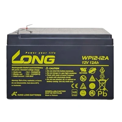 Abbildung von Kung Long VdS WP12 12 12V 12Ah AGM Blei Accu Batterie wartungsfrei Bleiakkus