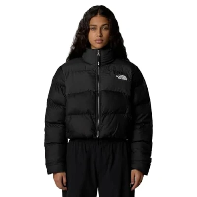 Abbildung von The North Face Cropped Saikuru Winterjacke, Damen, Größe: XS, Black/asphalt grey