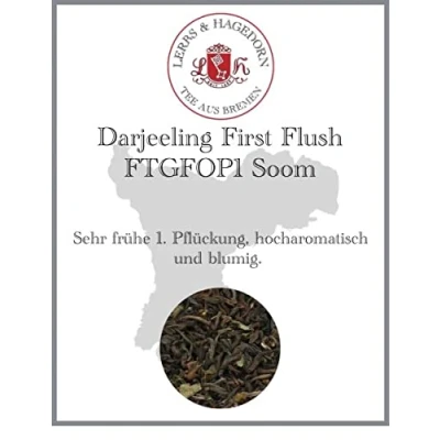 Abbildung von Lerbs &amp; Hagedorn, Darjeeling First Flush FTGFOP1 Soom Hocharomatisch, Blumig 250g (ca. 20 Liter) Sehr Frühe Erste Pflückung