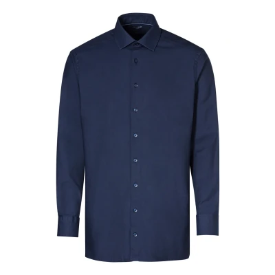 Abbildung von OLYMP Luxor 24/Seven modern fit Hemd Langarm Twill navy Gr. 38
