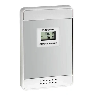 Abbildung von TFA Dostmann Thermo Hygro Sender, 30.3209.02, Ersatz /Zusatzsender für Funk Wetterstation Multy 35.1134, zur Messung des Außenklimas, weiß