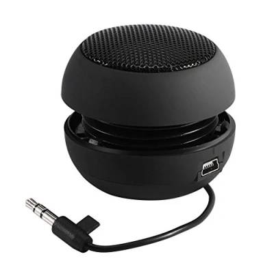 Abbildung von Garsent Lautsprecher, Tragbare Reise Lautsprecher mit 3,5mm Aux Audio Klinkenstecker, Starkem Bass Eingebauter 180mAh Akku für Smartphone/PC /MP3/4/5