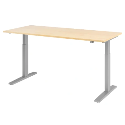 Abbildung von Hammerbacher Schreibtisch XMKA19 Ahorn/Silber