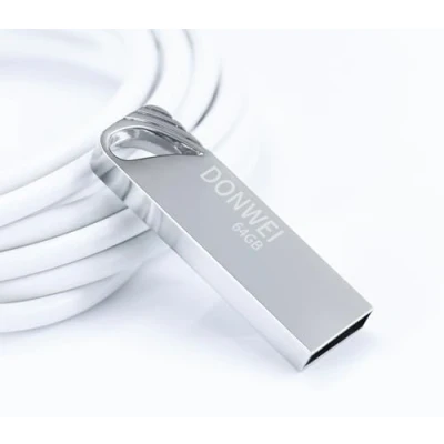 Abbildung von USB Stick,USB Stick 64gb,USB 2.0 Speicherstick,USB Sticks to 20 MB/s, Silbrig 64GB