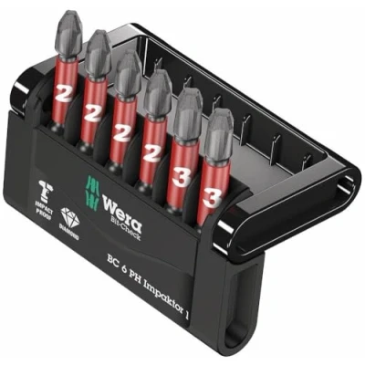 Abbildung von Wera Bit Sortiment, Check 6 PH Impaktor 1, teilig, 05057691001