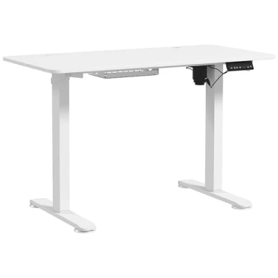 Abbildung von Höhenverstellbarer Schreibtisch Elektrisch 120x60cm Computertisch Weiß