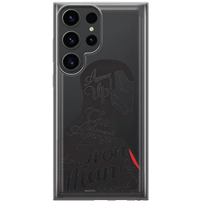 Abbildung von ERT GROUP Handyhülle für Samsung S23 Ultra Original und offiziell Lizenziertes Marvel Muster Iron Man 010 optimal an die Form des Handy angepasst, teilweise transparent