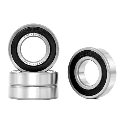 Abbildung von XiKe 4 Stk. 6205 2RS Kugellager, 25mm x 52mm 15mm, Rillenkugellager mit Dichtungen, geeignet für DIY, Drehbank, 3D Drucker, Motoren, Generatoren und Gartengeräte usw.