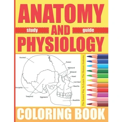 Abbildung von Anatomy and Physiology Coloring Book: The Ultimite Human Body &amp; Colouring Book, An Organs Guided Workbook For Nursing ... Book Nurses, Kids Even Adults
