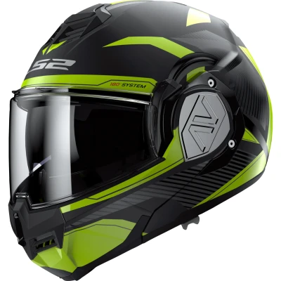 Abbildung von LS2, Klapphelm Motorrad ADVANT REVO Black H V Yellow, L