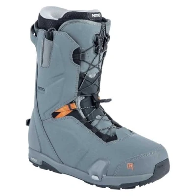 Abbildung von Nitro Herren Snowboards Profile TLS All Mountain Freeride Freestyle Premium Schnellschnürsystem Step On Boot Snowboardboot, Charcoal, 30.0