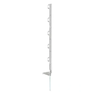 Abbildung von Agradi Power ECO Weidezaunpfahl Weiß 105cm 5 Stück