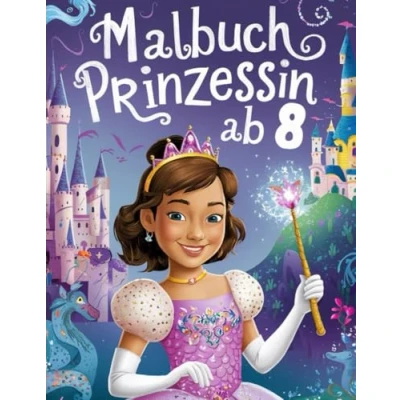 Abbildung von Malbuch Prinzessin ab 8: Zauberhaftes für Prinzessinnen 8 Jahren ; 50 wunderschöne Designs kreativen Malspaß