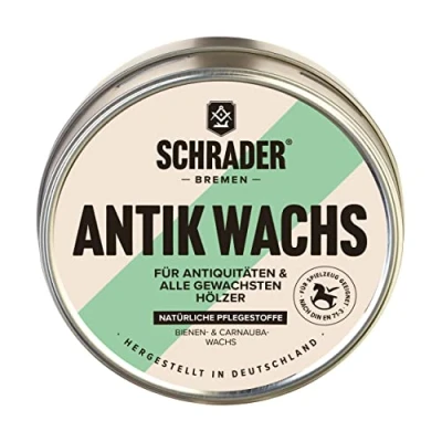 Abbildung von Schrader Antik Wachs 200 ml Holzreiniger (Pflegemittel für Holzoberflächen Made in Germany)