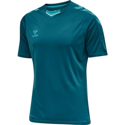 Abbildung von Hummel Hmlcore XK POLY S/S Tshirt print, Herren, Größe: XS, Blue coral