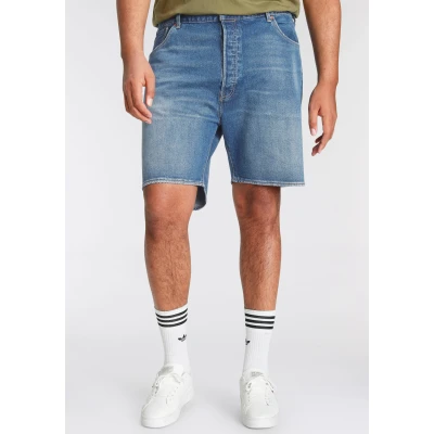 Abbildung von Levi&#039;s Plus 501 Hemmed Shorts Jeans Shorts, Herren, Größe: 48, Dark indigo worn in