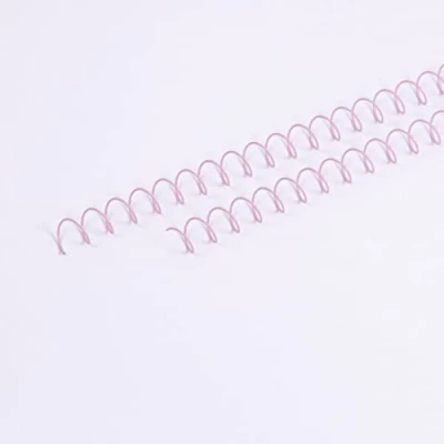 Abbildung von Craftelier 2 Spiralen Set zum Binden von Alben, Notizbüchern oder Agenden Ideal für Scrapbooking und Bastelprojekte Ø 1,27 cm (0,5&quot;) Länge 30,5 (12&quot;) Farbe Pink Baby