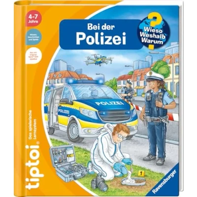 Abbildung von Ravensburger Buch &quot;tiptoi Wieso? Weshalb? Warum? Bei der Polizei&quot;, Made in Europe