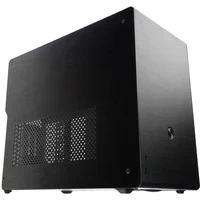 Abbildung von Raijintek Ophion M Evo ALS Black, Aluminium Micro ATX Gehäuse PC mit PCIe Riser, Klein Workstation, nur Vertikale Grafikkartenhalterung