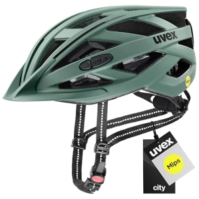 Abbildung von uvex City i vo MIPS leichter Helm für Damen und Herren Sysytem waschbare Innenausstattung moss green matt 56 60 cm