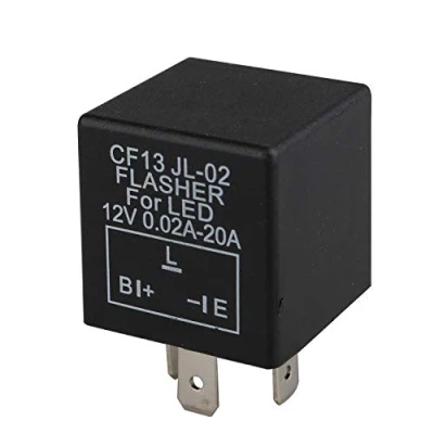 Abbildung von Futheda 3 Polig Blinkrelais Flasher Relay LED Licht Blinker Relais Blinkgeber mit Schaltkreisschutz und Rückwärtsschutz 0.02A 20A 12V für Auto, Motorrad so weiter