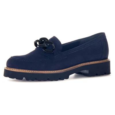 Abbildung von Gabor Slipper, Damen, Größe: 41, Blau Veloursleder