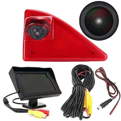 Abbildung von HD Rückfahrsystem Bremsleuchte Rückfahrkamera Einparkkamera Einparkhilfen Fahrzeugsicherheitskamera mit winkelverstellbar Kompatibel Opel/Vauxhall Movano/Renault Master/Nissan NV400 + 4.3&#039;&#039;Monitor