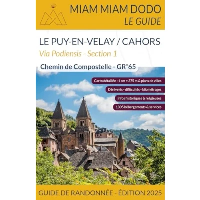 Abbildung von Miam Dodo GR65 Section 1 Edition 2025 (Le Puy en Velay à Cahors)