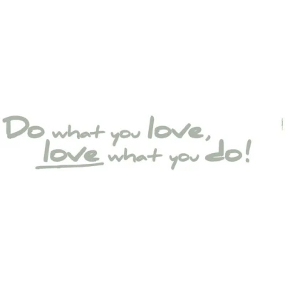 Abbildung von Komar Wandtattoo &quot;Do what you love&quot;, (2 St.), 14x70 cm (Breite x Höhe), selbstklebendes