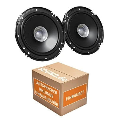 Abbildung von Renault R19 Lautsprecher Boxen JVC CS J610X 16,5cm Auto Einbauzubehör 300Watt Koaxe KFZ PKW Paar Einbauset